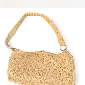 Urban Outfitters Beige Woven Shoulder Bag